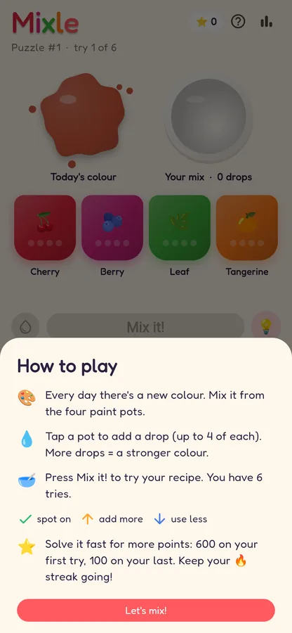 Mixle screenshot